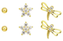 Best Bijou Brigitte Set di orecchini a perno - Spring Trio