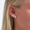Best Bijou Brigitte Set di orecchini a perno - Zirconia Trio