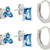 Bijou Brigitte Set di orecchini - Blue Crystals