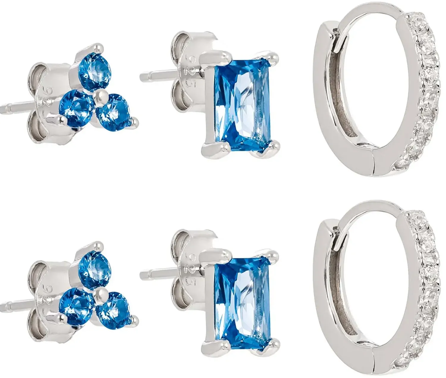 Bijou Brigitte Set di orecchini - Blue Crystals
