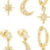 Discount Bijou Brigitte Set di orecchini - Moon Stars