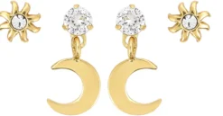Outlet Bijou Brigitte Set di orecchini - The Moon and Star
