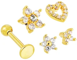 Best Bijou Brigitte Set di piercing - Shiny Garden