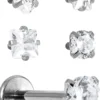 New Bijou Brigitte Set di piercing - Silver Glam