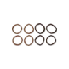 Bijou Brigitte Set elastici per capelli - Brown