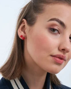 Hot Bijou Brigitte Set orecchini a perno - Red Bullets
