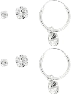 Outlet Bijou Brigitte Set orecchini a perno - Silver Moment