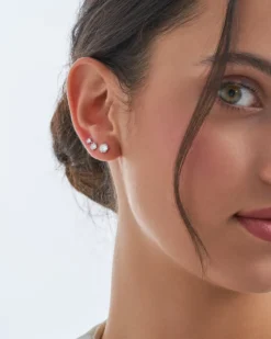 New Bijou Brigitte Set orecchini a perno - Silver Trio