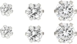 New Bijou Brigitte Set orecchini a perno - Silver Trio
